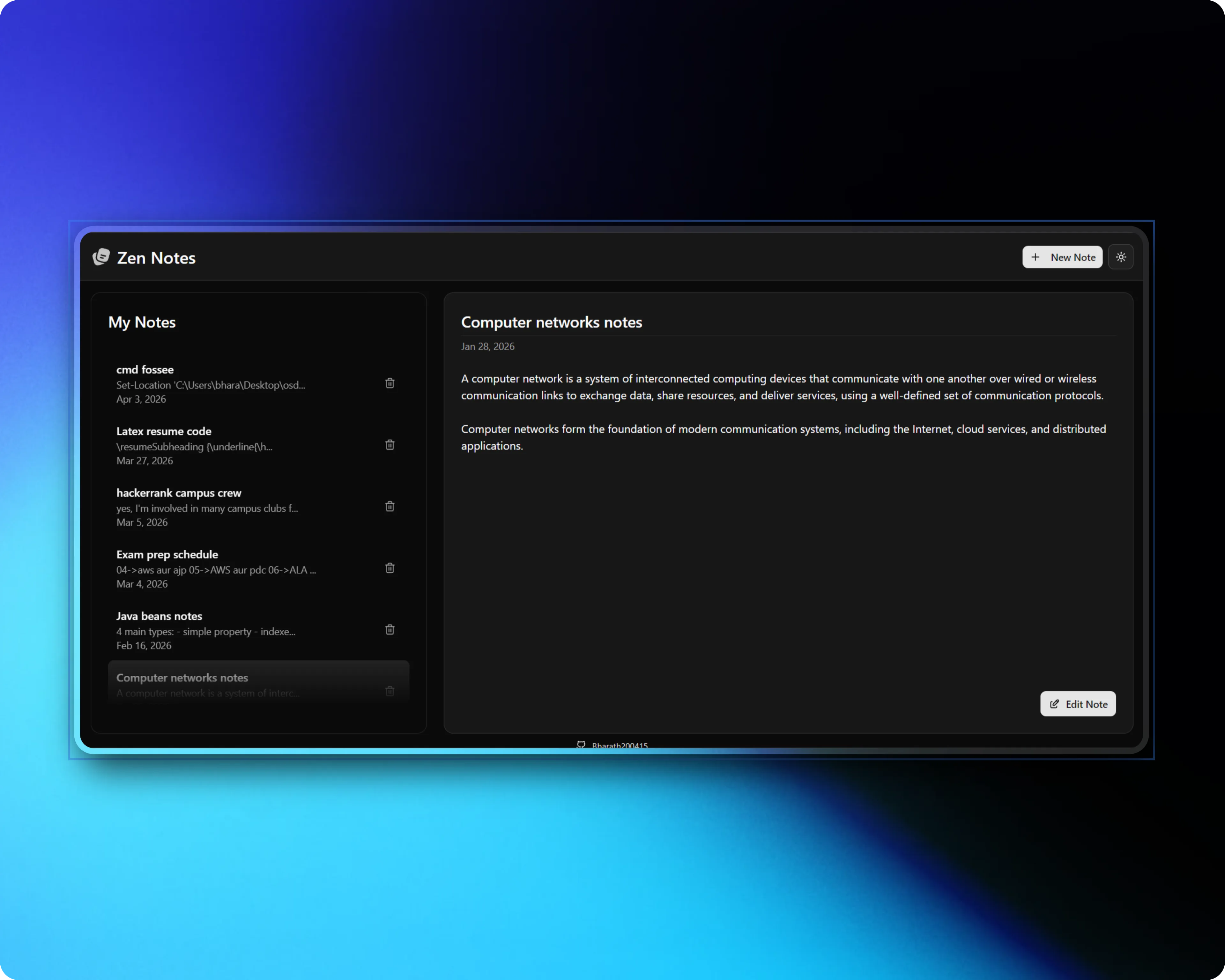 ZenNotes project cover